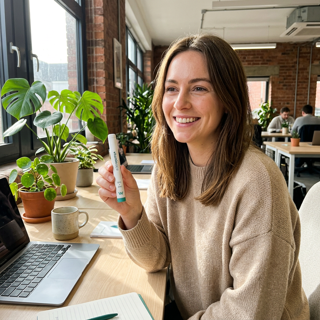Julie R. avec son vitaminvape